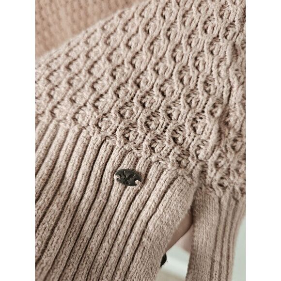 Women's American Eagle Pink Textured Knit V-Neck Long Sleeve Sweater size Large - Picture 6 of 6